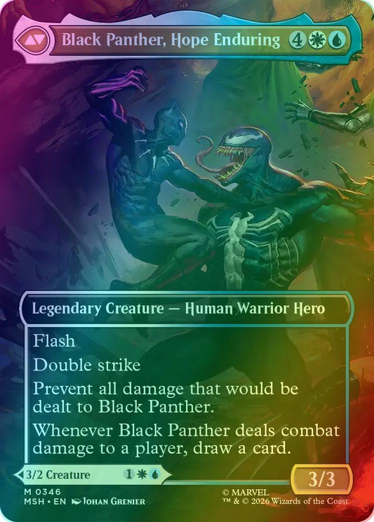 King T'Challa // Black Panther, Hope Enduring [346] [Borderless] [Scene] [Marvel Super Heroes] [Foil]