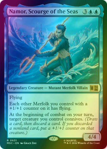 Namor, Scourge of the Seas [631] [Jumpstart] [Marvel Super Heroes: Commander] [Foil]
