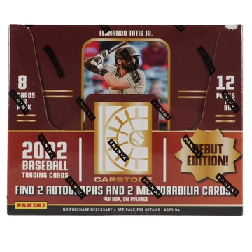 2022 Panini Capstone Baseball Hobby Box
