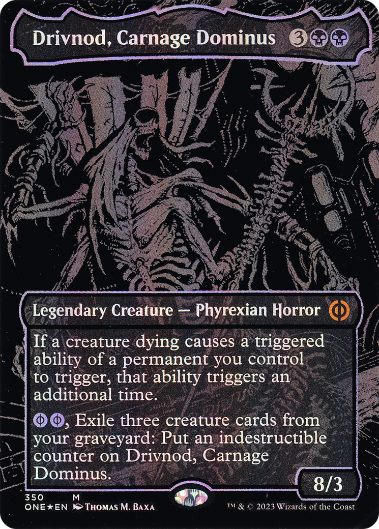 Drivnod, Carnage Dominus (ONE-350) - Phyrexia: All Will Be One (Borderless) Foil
