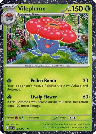 Vileplume Cosmos Holo 3 Miscellaneous Cards Products Holofoil