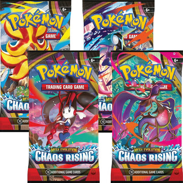 Pokemon TCG: Chaos Rising Booster Pack Art Bundle [Set of 4]