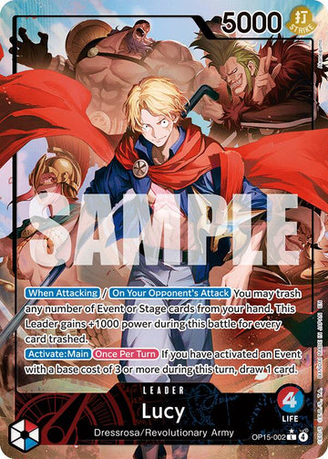 Lucy (Alternate Art) - OP15-002 - (Adventure on Kami's Island)