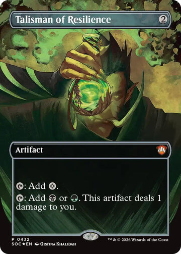 Talisman of Resilience (Borderless) [SOC] - Near Mint