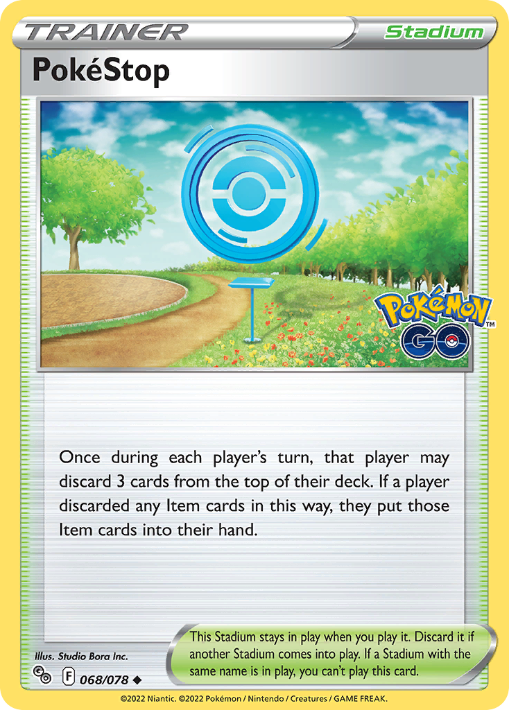 Pokéstop 68 78 Pokmon Go Reverse Holofoil Lp