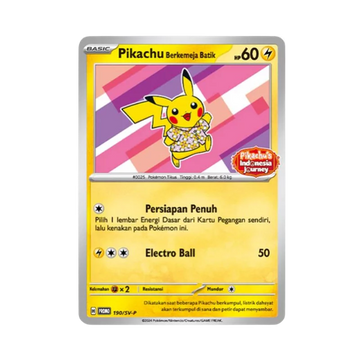 Pikachu Berkemeja Batik - 190/SV-P - Indonesian (SEALED)