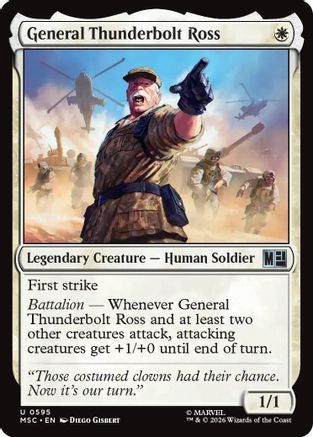 General Thunderbolt Ross - Commander: Marvel Super Heroes