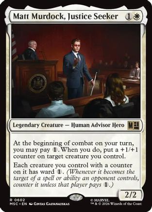Matt Murdock, Justice Seeker - Commander: Marvel Super Heroes