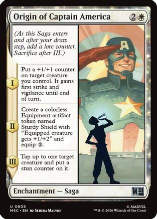 Origin of Captain America - Commander: Marvel Super Heroes