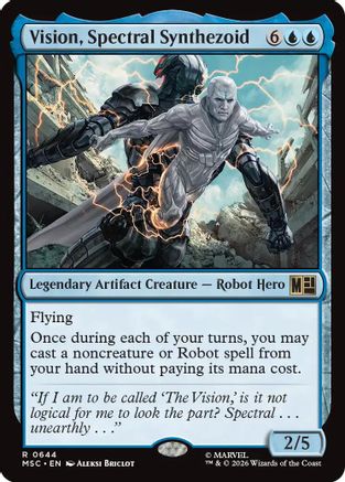Vision, Spectral Synthezoid - Commander: Marvel Super Heroes Foil