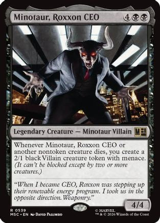 Minotaur, Roxxon CEO - Commander: Marvel Super Heroes