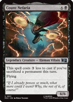 Count Nefaria - Commander: Marvel Super Heroes Foil