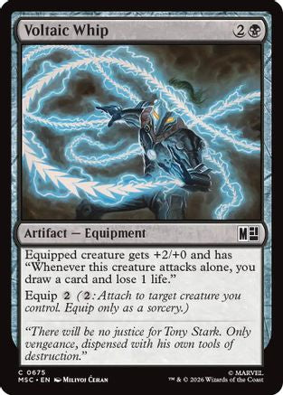 Voltaic Whip - Commander: Marvel Super Heroes Foil
