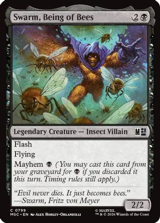 Swarm, Being of Bees - Commander: Marvel Super Heroes Foil