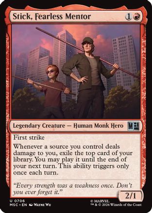 Stick, Fearless Mentor - Commander: Marvel Super Heroes
