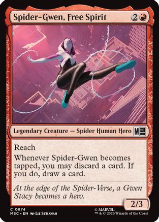 Spider-Gwen, Free Spirit - Commander: Marvel Super Heroes