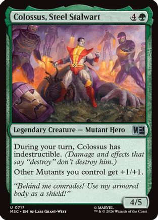 Colossus, Steel Stalwart - Commander: Marvel Super Heroes Foil
