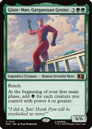 Giant-Man, Gargantuan Genius - Commander: Marvel Super Heroes