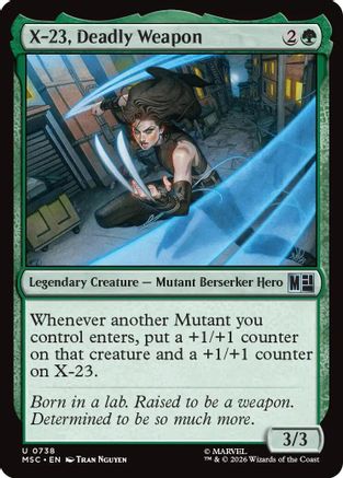 X-23, Deadly Weapon - Commander: Marvel Super Heroes Foil