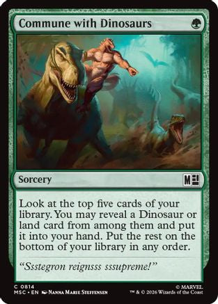 Commune with Dinosaurs - Commander: Marvel Super Heroes Foil