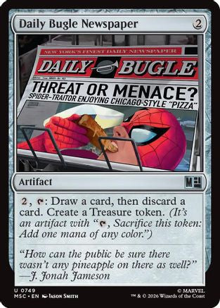 Daily Bugle Newspaper - Commander: Marvel Super Heroes