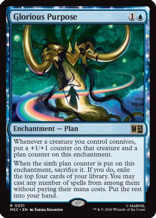 Glorious Purpose (Surge Foil) - Commander: Marvel Super Heroes Foil