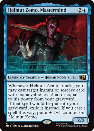 Helmut Zemo, Mastermind (Surge Foil) - Commander: Marvel Super Heroes Foil