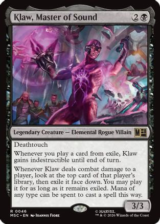 Klaw, Master of Sound - Commander: Marvel Super Heroes