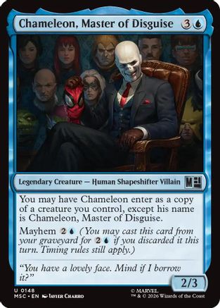 Chameleon, Master of Disguise (Surge Foil) - Commander: Marvel Super Heroes Foil
