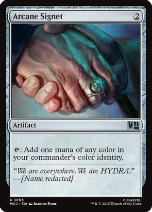 Arcane Signet (0193) (Surge Foil) - Commander: Marvel Super Heroes Foil