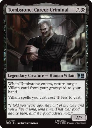 Tombstone, Career Criminal (0160) - Commander: Marvel Super Heroes