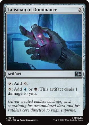 Talisman of Dominance (Surge Foil) - Commander: Marvel Super Heroes Foil