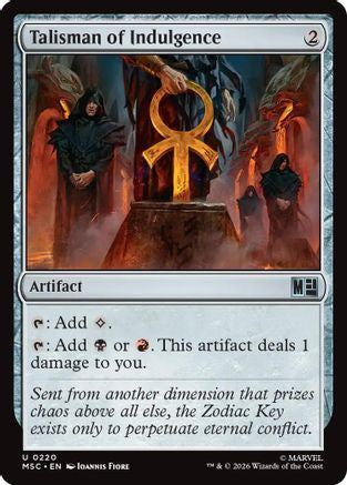 Talisman of Indulgence (Surge Foil) - Commander: Marvel Super Heroes Foil