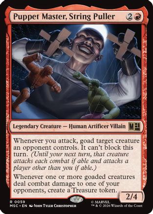 Puppet Master, String Puller (Surge Foil) - Commander: Marvel Super Heroes Foil