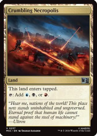 Crumbling Necropolis (Surge Foil) - Commander: Marvel Super Heroes Foil