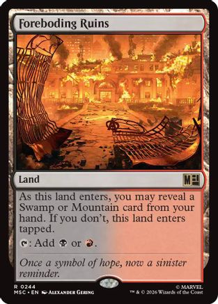Foreboding Ruins (Surge Foil) - Commander: Marvel Super Heroes Foil