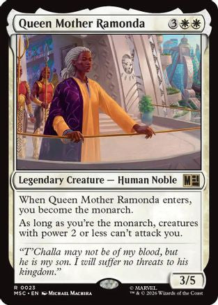 Queen Mother Ramonda - Commander: Marvel Super Heroes