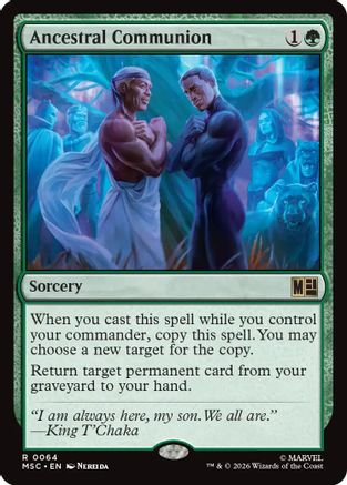 Ancestral Communion - Commander: Marvel Super Heroes