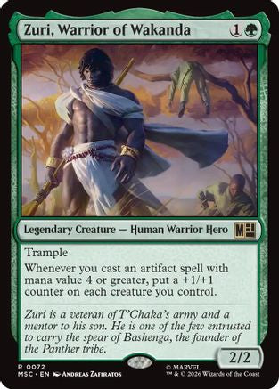 Zuri, Warrior of Wakanda - Commander: Marvel Super Heroes