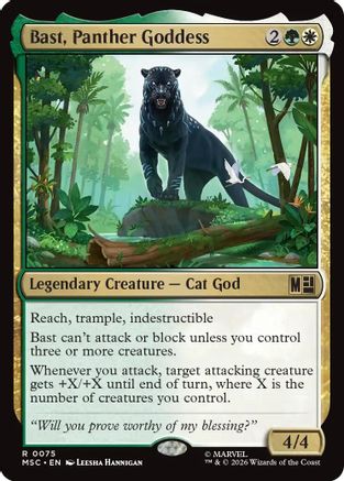 Bast, Panther Goddess - Commander: Marvel Super Heroes