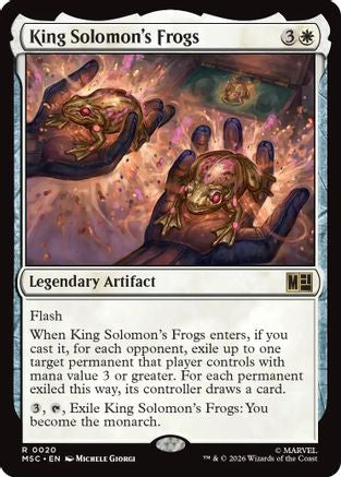 King Solomon's Frogs (Surge Foil) - Commander: Marvel Super Heroes Foil
