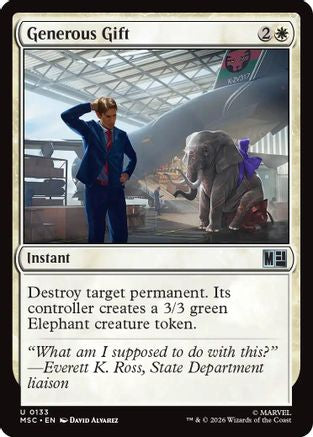 Generous Gift (Surge Foil) - Commander: Marvel Super Heroes Foil