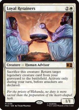 Loyal Retainers (Surge Foil) - Commander: Marvel Super Heroes Foil