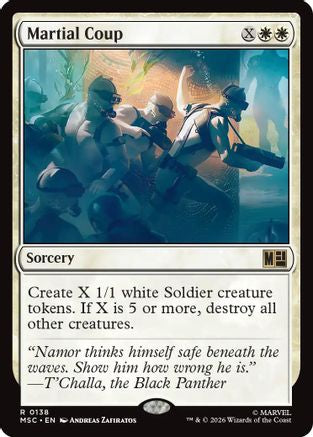 Martial Coup (Surge Foil) - Commander: Marvel Super Heroes Foil