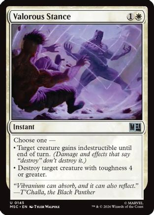 Valorous Stance (Surge Foil) - Commander: Marvel Super Heroes Foil