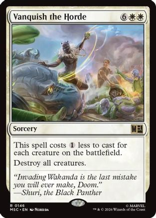Vanquish the Horde (Surge Foil) - Commander: Marvel Super Heroes Foil