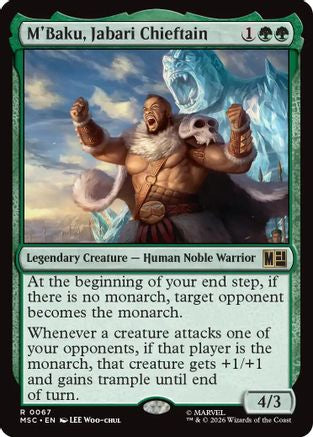 M'Baku, Jabari Chieftain (Surge Foil) - Commander: Marvel Super Heroes Foil