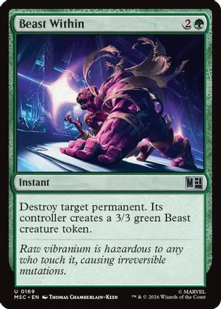 Beast Within (Surge Foil) - Commander: Marvel Super Heroes Foil