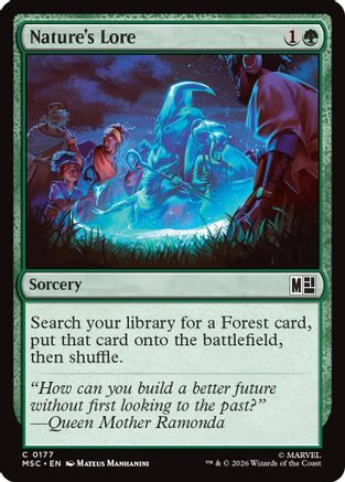 Nature's Lore (Surge Foil) - Commander: Marvel Super Heroes Foil