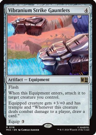 Vibranium Strike Gauntlets (Surge Foil) - Commander: Marvel Super Heroes Foil
